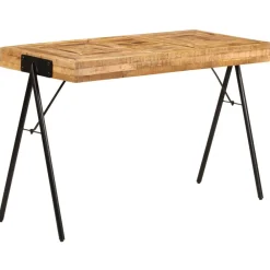 vidaXL Escritorio de madera maciza de mango 118x50x75 cm Outlet