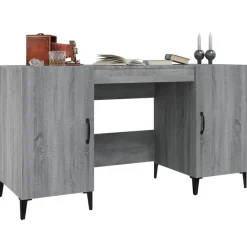 vidaXL Mobiliario De Oficina-Escritorio de madera contrachapada 140x50x75 cm