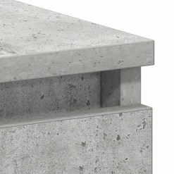 vidaXL Mobiliario De Oficina-Escritorio de madera contrachapada gris hormigón 90x45x76 cm