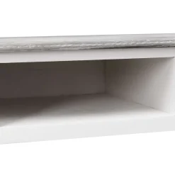 vidaXL Escritorio de madera gris 110x45x76 cm Blanco y gris Outlet