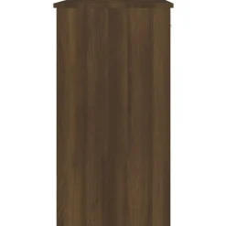 vidaXL Escritorio de madera de ingeniería roble marrón 80x40x75 cm Marr&oacute;n roble Hot