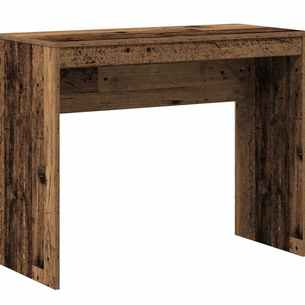 vidaXL Mobiliario De Oficina-Escritorio de madera contrachapada madera envejecida 90x40x72cm