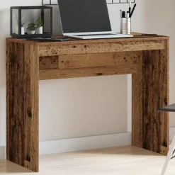 vidaXL Mobiliario De Oficina-Escritorio de madera contrachapada madera envejecida 90x40x72cm