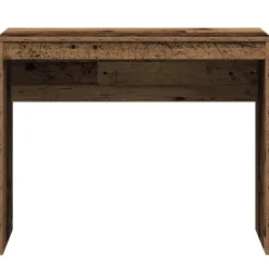 vidaXL Mobiliario De Oficina-Escritorio de madera contrachapada madera envejecida 90x40x72cm