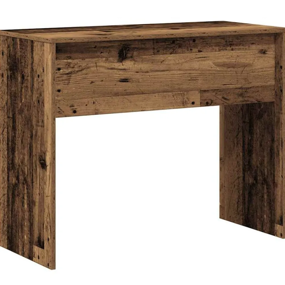 vidaXL Mobiliario De Oficina-Escritorio de madera contrachapada madera envejecida 90x40x72cm