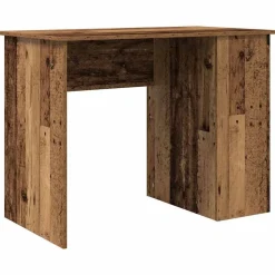 vidaXL Mobiliario De Oficina-Escritorio de madera de ingeniería envejecida 100x55x75 cm