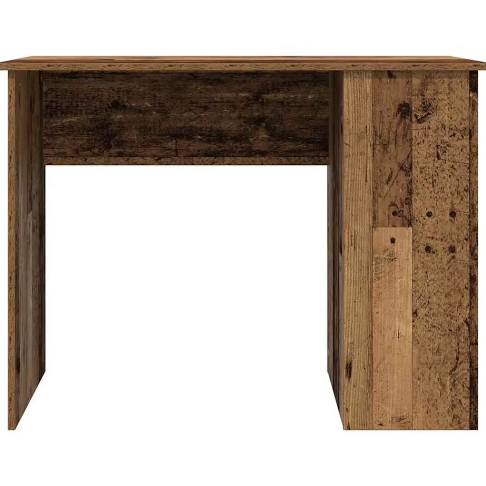 vidaXL Mobiliario De Oficina-Escritorio de madera de ingeniería envejecida 100x55x75 cm