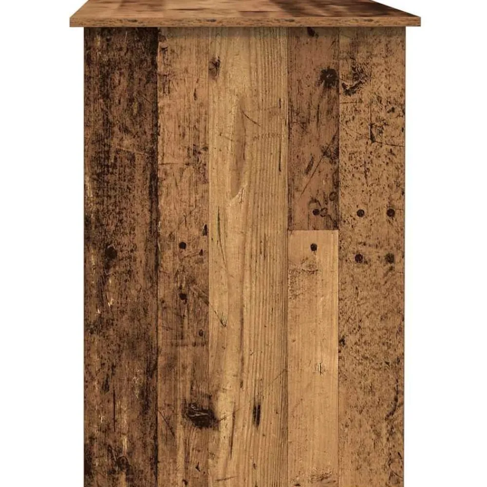 vidaXL Mobiliario De Oficina-Escritorio de madera de ingeniería envejecida 100x55x75 cm