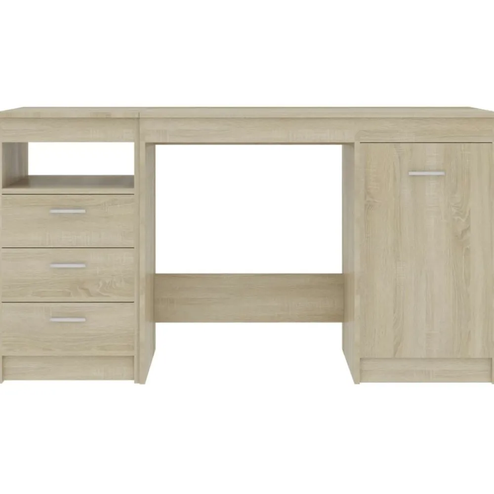 vidaXL Escritorio de madera de ingeniería 140x50x76 cm Roble Sonoma Best