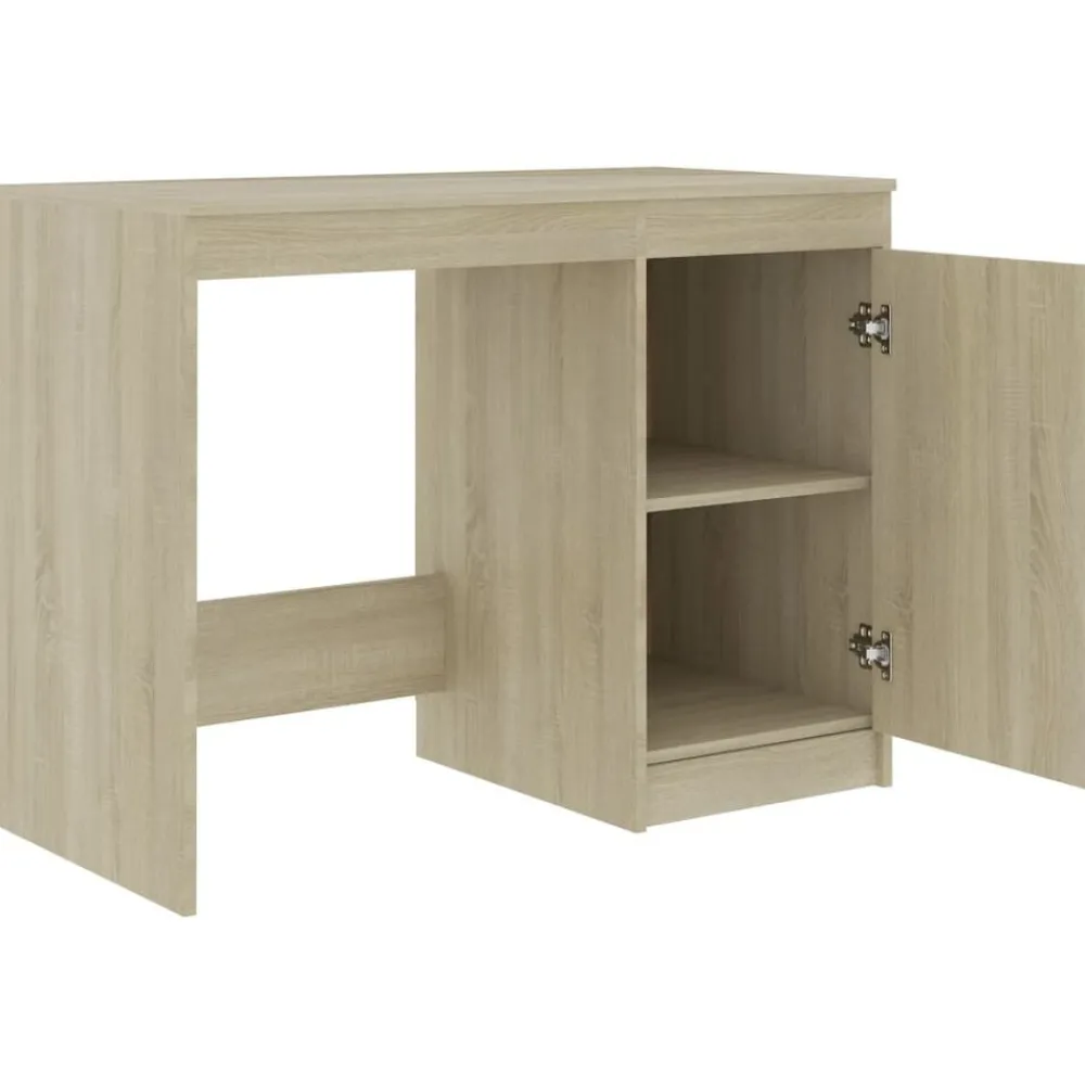 vidaXL Escritorio de madera de ingeniería 140x50x76 cm Roble Sonoma Best