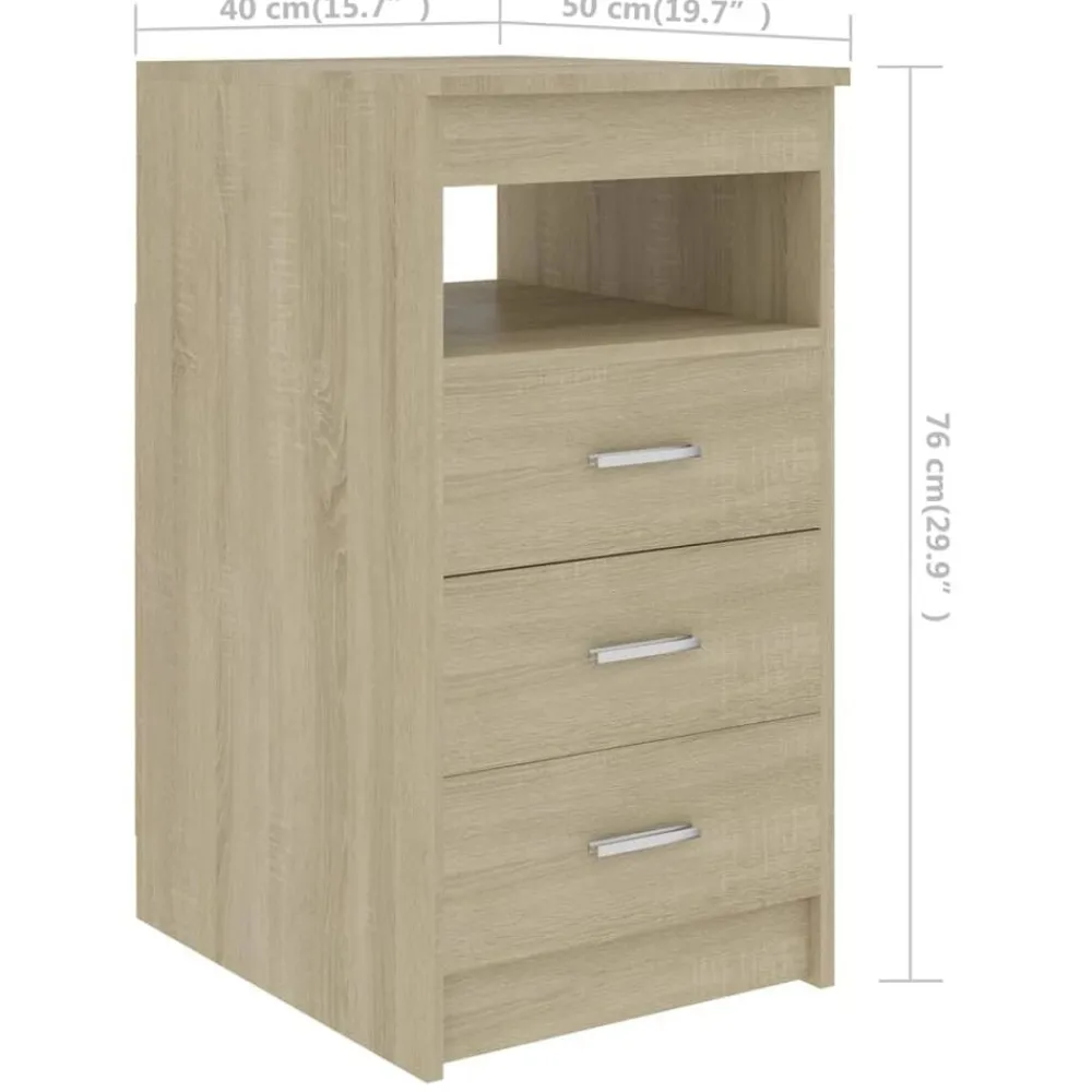 vidaXL Escritorio de madera de ingeniería 140x50x76 cm Roble Sonoma Best