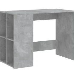 vidaXL Escritorio de madera de ingeniería gris hormigón 102x50x75 cm Gris hormigón Clearance