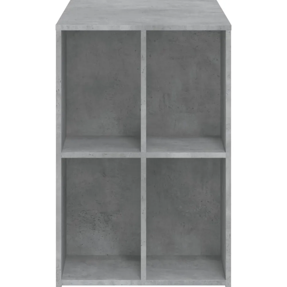 vidaXL Escritorio de madera de ingeniería gris hormigón 102x50x75 cm Gris hormigón Clearance