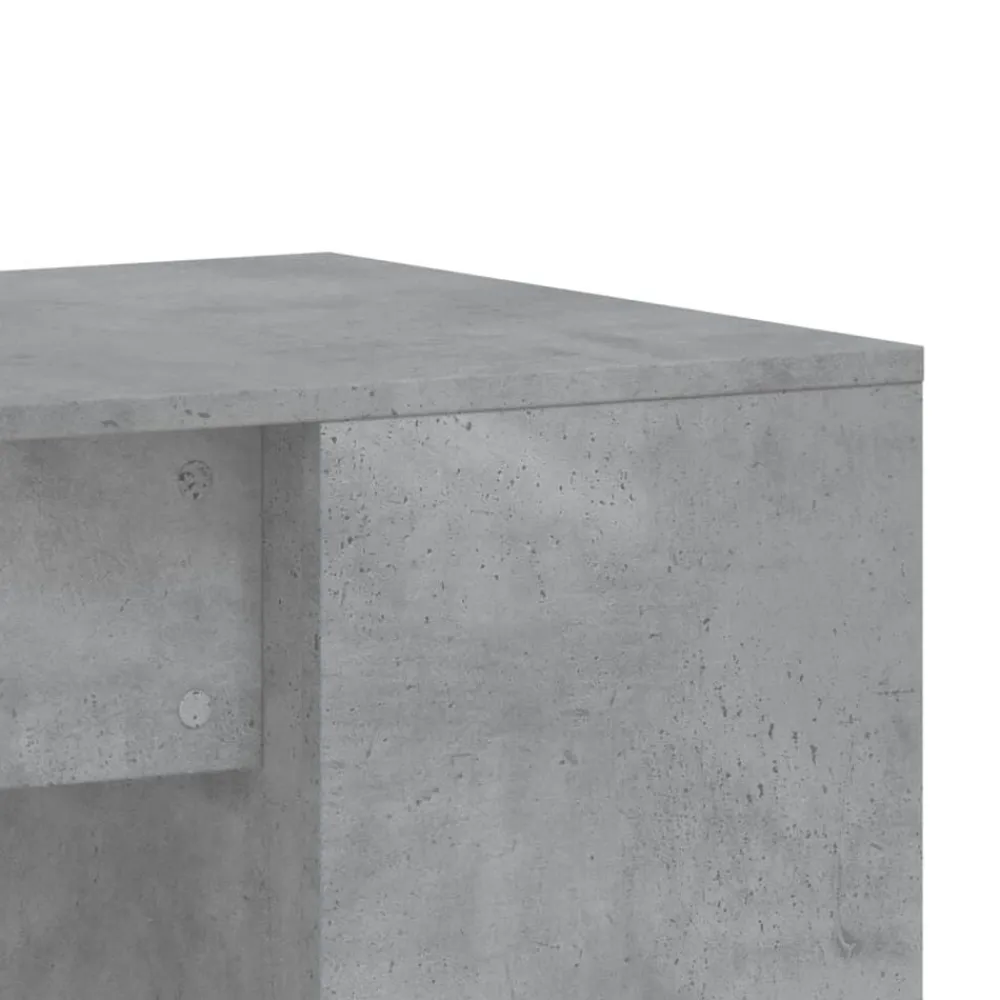 vidaXL Escritorio de madera de ingeniería gris hormigón 102x50x75 cm Gris hormigón Clearance