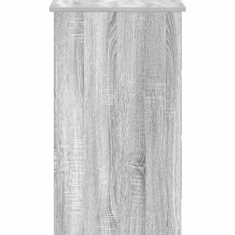 vidaXL Escritorio de madera contrachapada 90x45x76 cm Gris sonoma Outlet