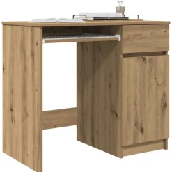 vidaXL Mobiliario De Oficina-Escritorio de madera de ingeniería 86x49x76 cm