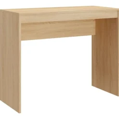vidaXL Mobiliario De Oficina-Escritorio de madera contrachapada color roble 90x40x72 cm
