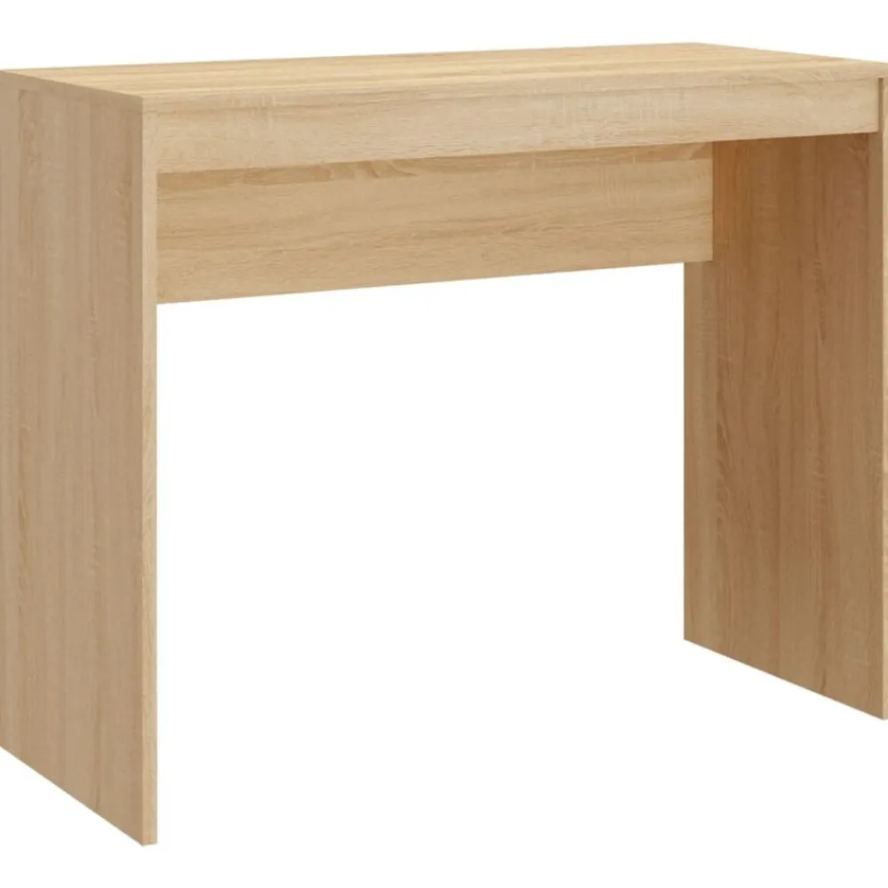 vidaXL Mobiliario De Oficina-Escritorio de madera contrachapada color roble 90x40x72 cm