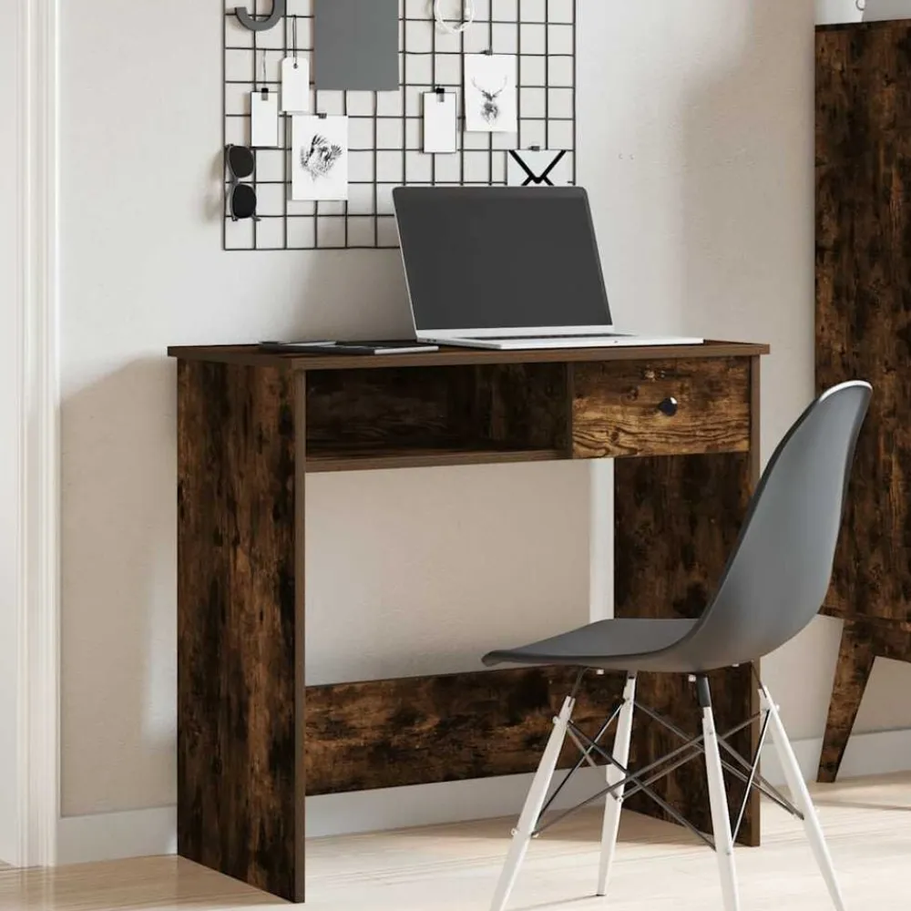 vidaXL Mobiliario De Oficina-Escritorio de madera contrachapada 80x40x75 cm