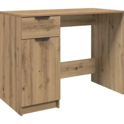 vidaXL Mobiliario De Oficina-Escritorio de madera de ingeniería 100x50x75 cm