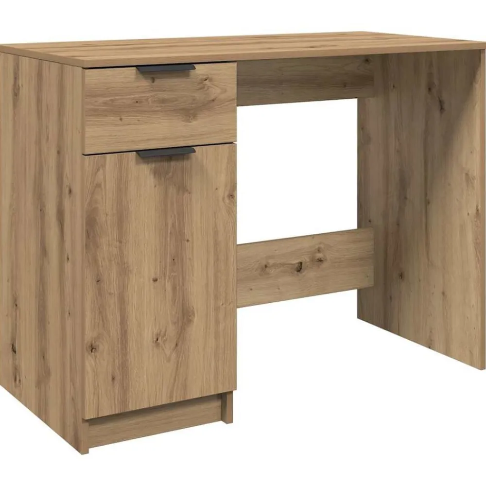 vidaXL Mobiliario De Oficina-Escritorio de madera de ingeniería 100x50x75 cm