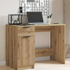 vidaXL Mobiliario De Oficina-Escritorio de madera de ingeniería 100x50x75 cm