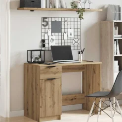 vidaXL Mobiliario De Oficina-Escritorio de madera de ingeniería 100x50x75 cm