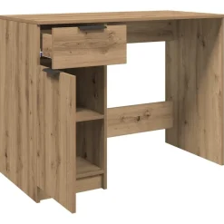 vidaXL Mobiliario De Oficina-Escritorio de madera de ingeniería 100x50x75 cm