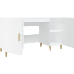 vidaXL Mobiliario De Oficina-Escritorio de madera contrachapada 140x50x75 cm