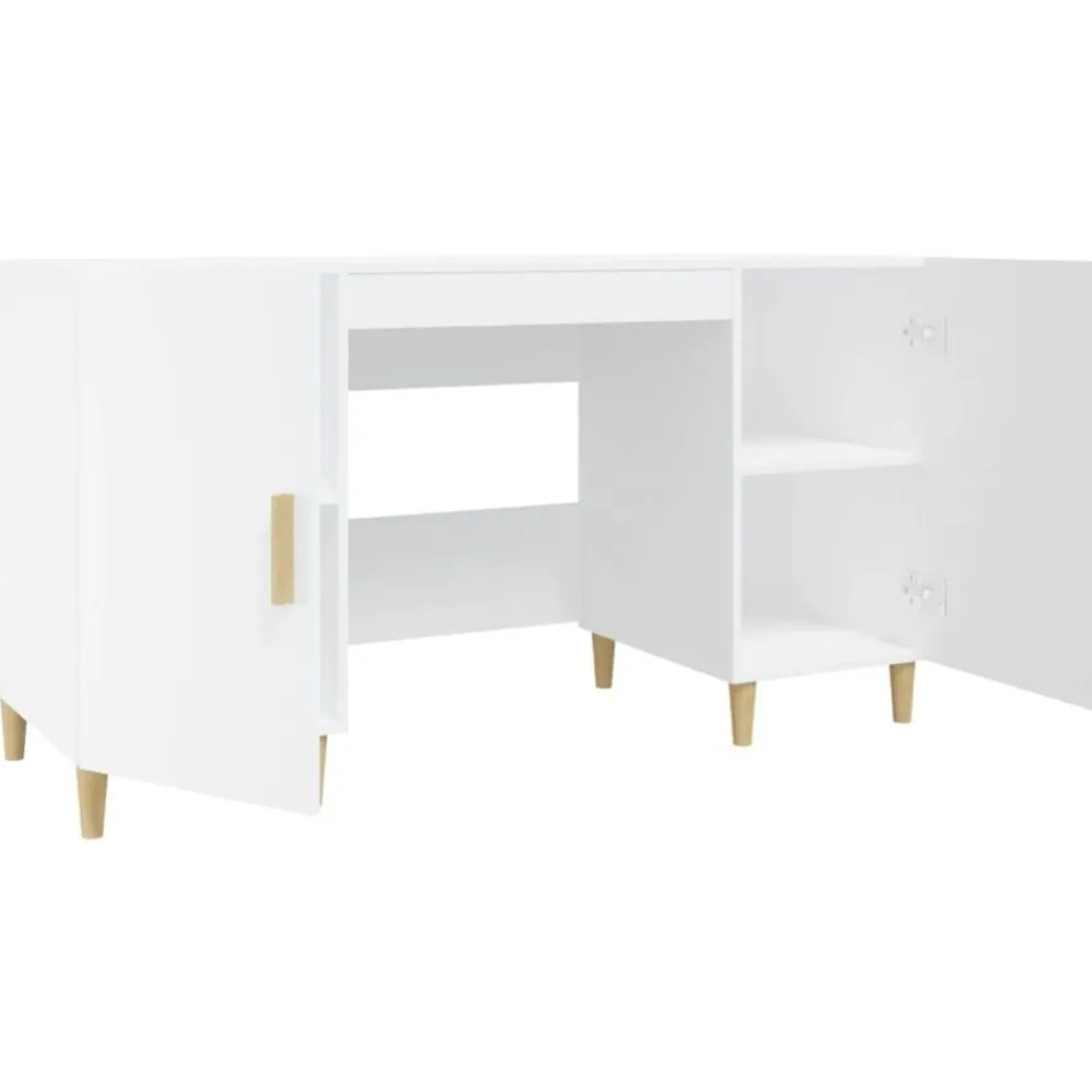 vidaXL Mobiliario De Oficina-Escritorio de madera contrachapada 140x50x75 cm