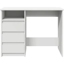 vidaXL Escritorio de madera de ingeniería 102x50x75 cm Blanco Clearance