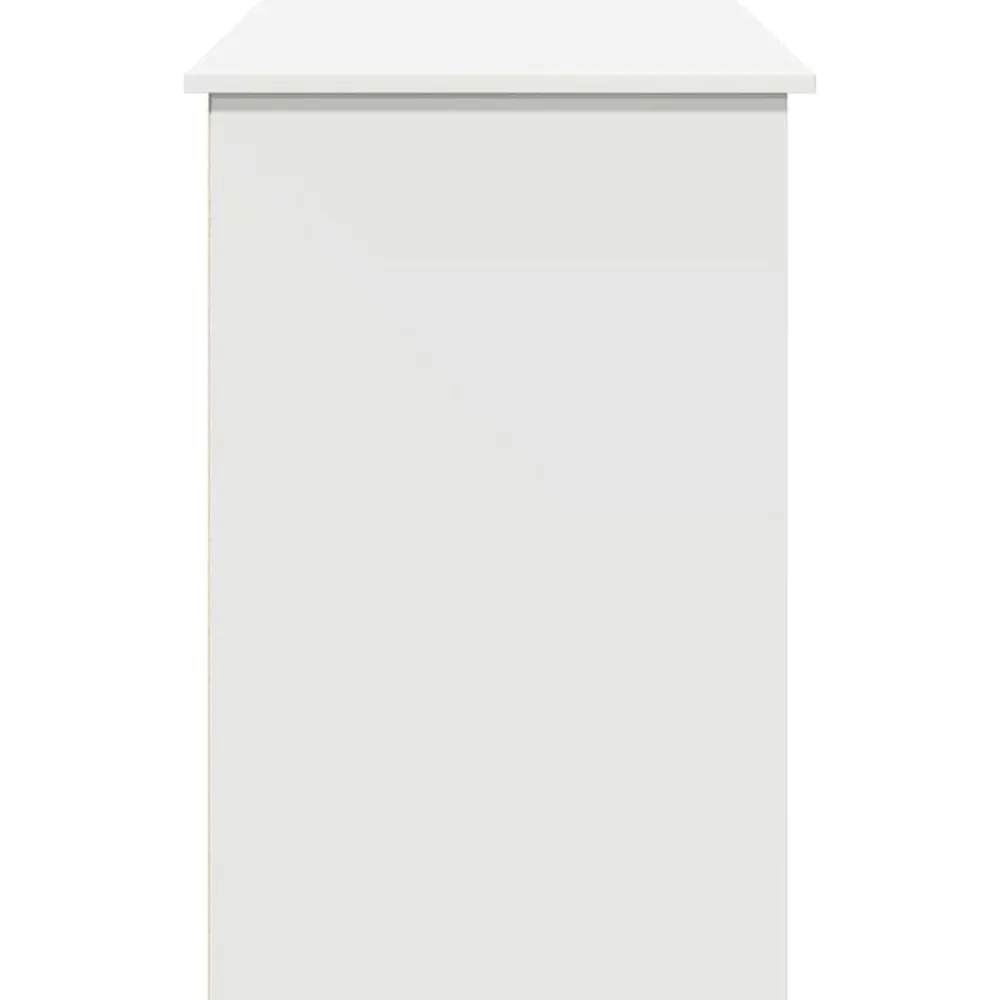 vidaXL Escritorio de madera de ingeniería 102x50x75 cm Blanco Clearance