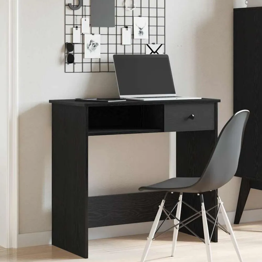 vidaXL Mobiliario De Oficina-Escritorio de madera contrachapada 80x40x75 cm