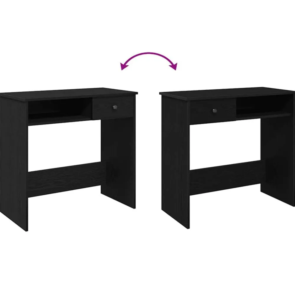 vidaXL Mobiliario De Oficina-Escritorio de madera contrachapada 80x40x75 cm