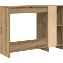 vidaXL Escritorio de madera de ingeniería 102,5x35x75 cm Roble artisan New