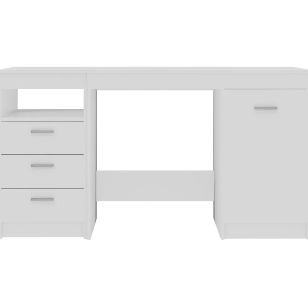 vidaXL Mobiliario De Oficina-Escritorio de madera contrachapada 140x50x76 cm