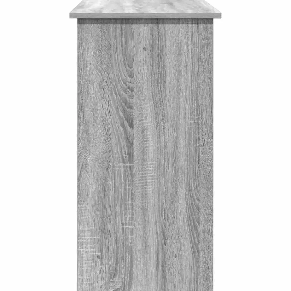 vidaXL Escritorio de madera contrachapada 80x40x75 cm Gris sonoma Outlet