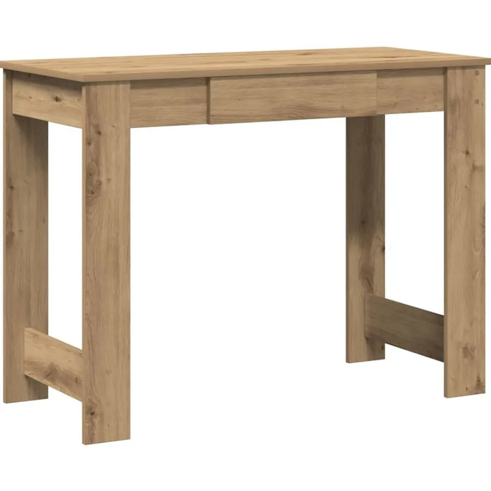 vidaXL Mobiliario De Oficina-Escritorio de madera de ingeniería 100x45x75 cm