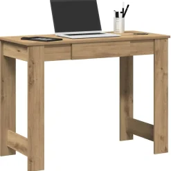 vidaXL Mobiliario De Oficina-Escritorio de madera de ingeniería 100x45x75 cm