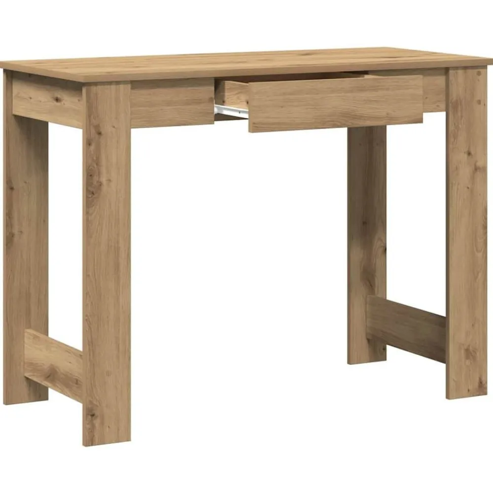 vidaXL Mobiliario De Oficina-Escritorio de madera de ingeniería 100x45x75 cm