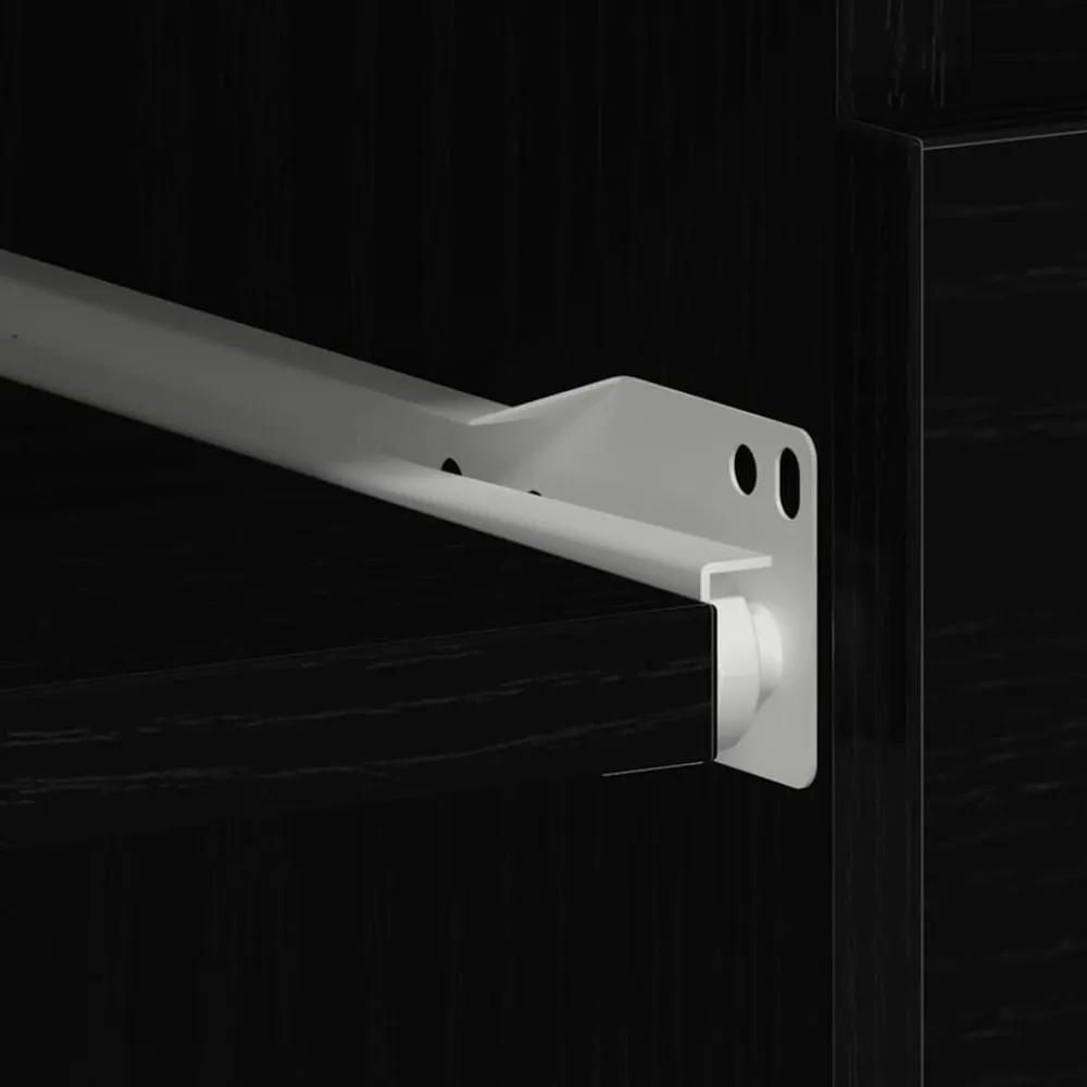 vidaXL Escritorio de madera contrachapada 90x45x76 cm Roble negro Hot