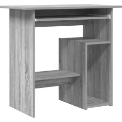vidaXL Escritorio de madera contrachapada 80x45x74 cm Gris sonoma Online