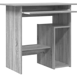 vidaXL Escritorio de madera contrachapada 80x45x74 cm Gris sonoma Online