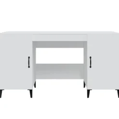 vidaXL Escritorio de madera contrachapada 140x50x75 cm Blanco Hot