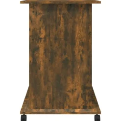 vidaXL Escritorio de madera contrachapada 80x50x75 cm Roble ahumado