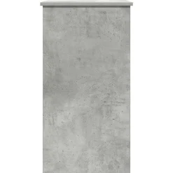 vidaXL Mobiliario De Oficina-Escritorio de madera contrachapada gris hormigón 80x40x75 cm