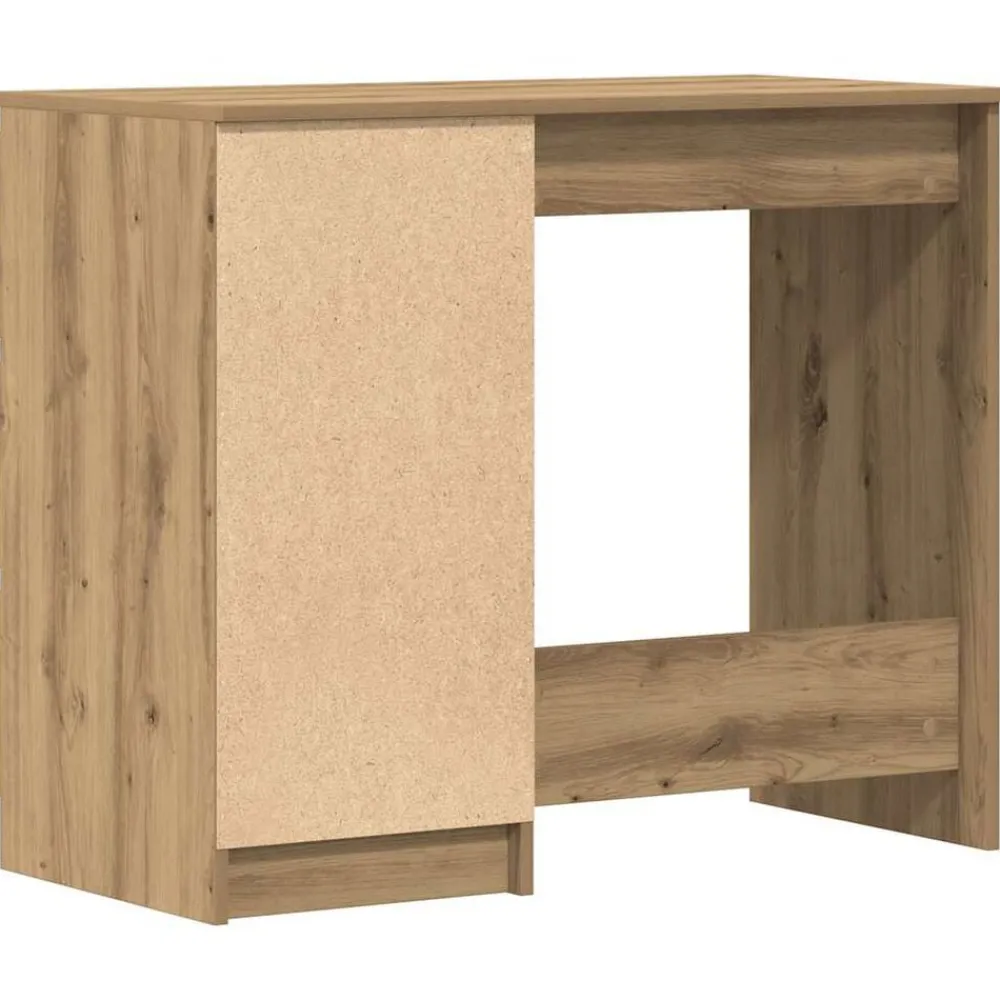 vidaXL Escritorio de madera de ingeniería 90x45x76 cm Roble artisan Outlet
