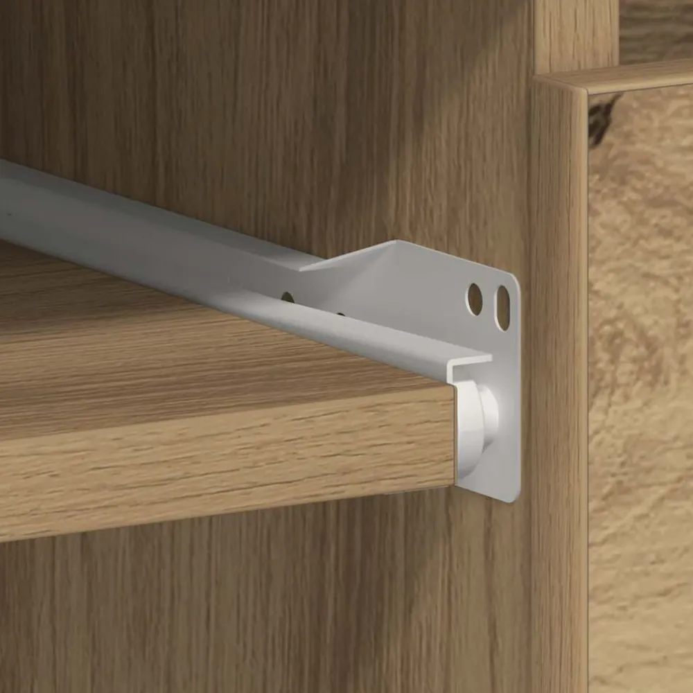 vidaXL Escritorio de madera de ingeniería 90x45x76 cm Roble artisan Outlet