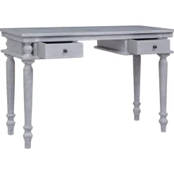 vidaXL Mobiliario De Oficina-Escritorio de madera maciza de caoba 115x50x78 cm