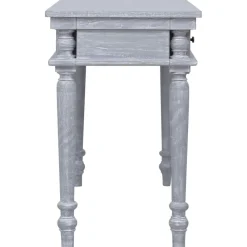 vidaXL Mobiliario De Oficina-Escritorio de madera maciza de caoba 115x50x78 cm
